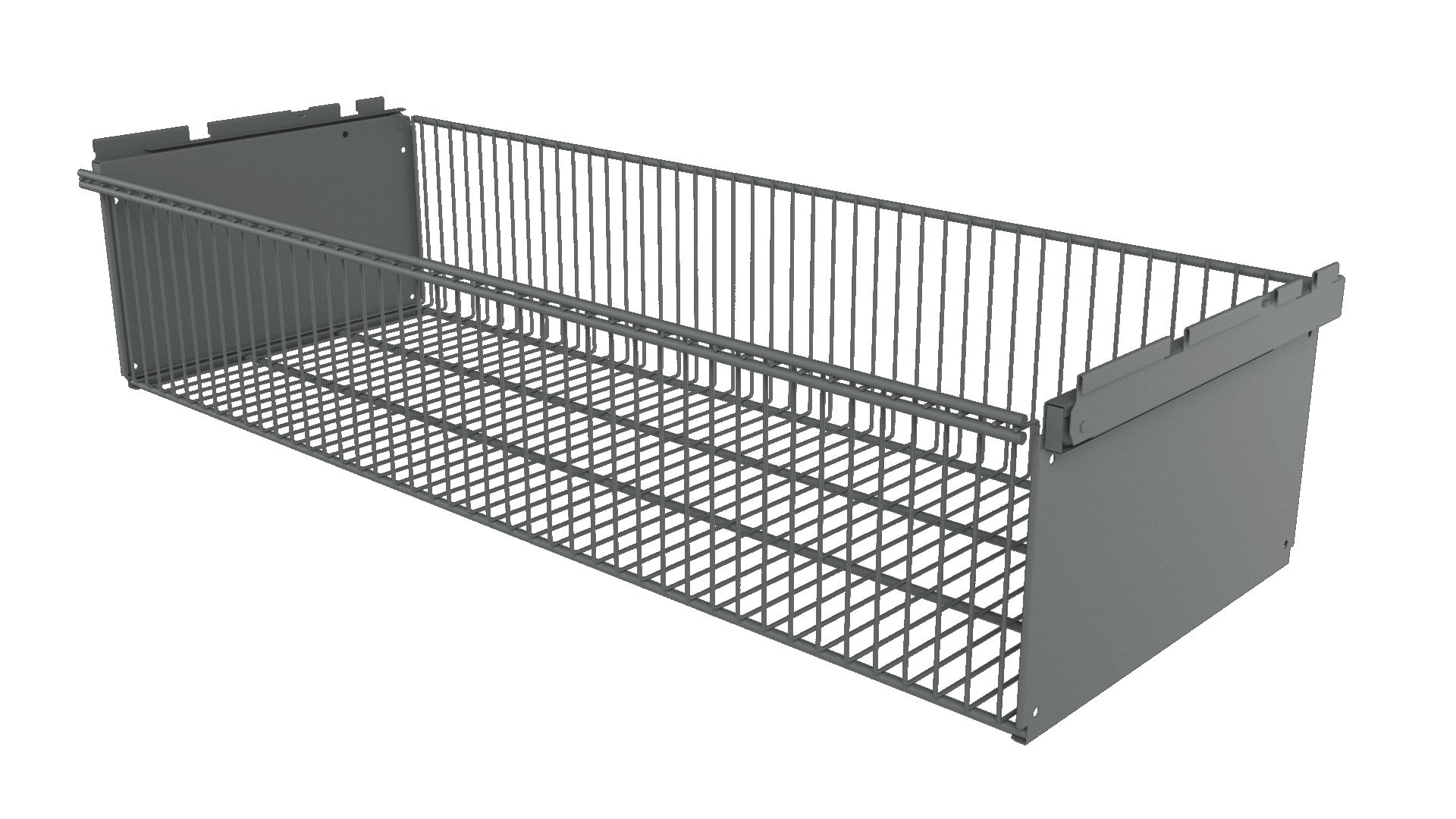 Корзина выдвижная 863х340х181 (Серебристый) Корзина выдвижная 863х340х181 (Серебристый)