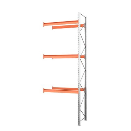 Дополнительный паллетный стеллаж 5000х1800х1100 мм. Ярусы: пол+3