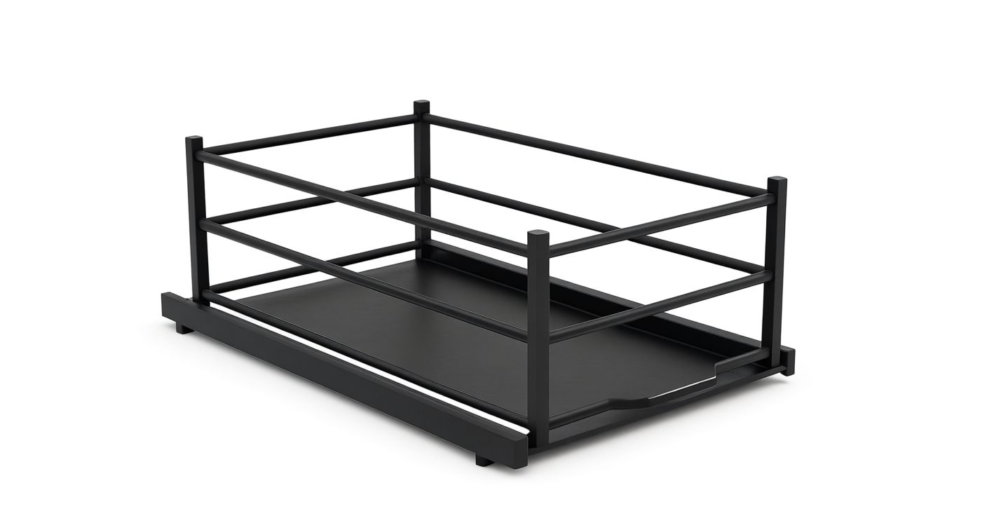 Стеллажный модуль усиленный широкий, высокий борт 500 мм (СМУШ-ВБ 500) Стеллажный модуль усиленный широкий, высокий борт 500 мм (СМУШ-ВБ 500)