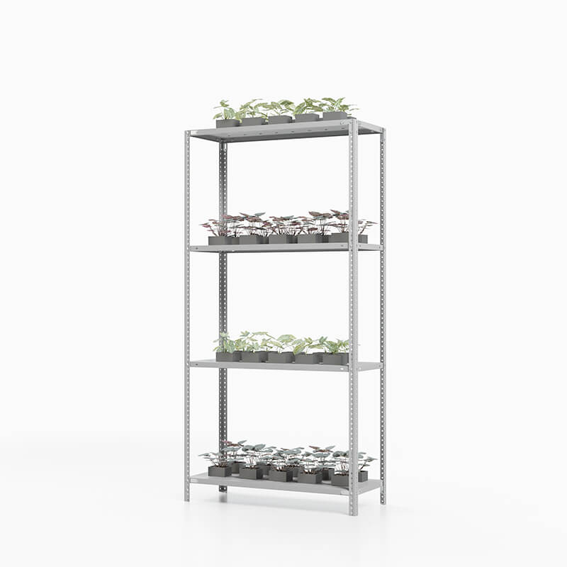 Стеллаж ТС Лайт 1500х700х400, 4 полки перф. Стеллаж ТС Лайт 1500х700х400, 4 полки перф.