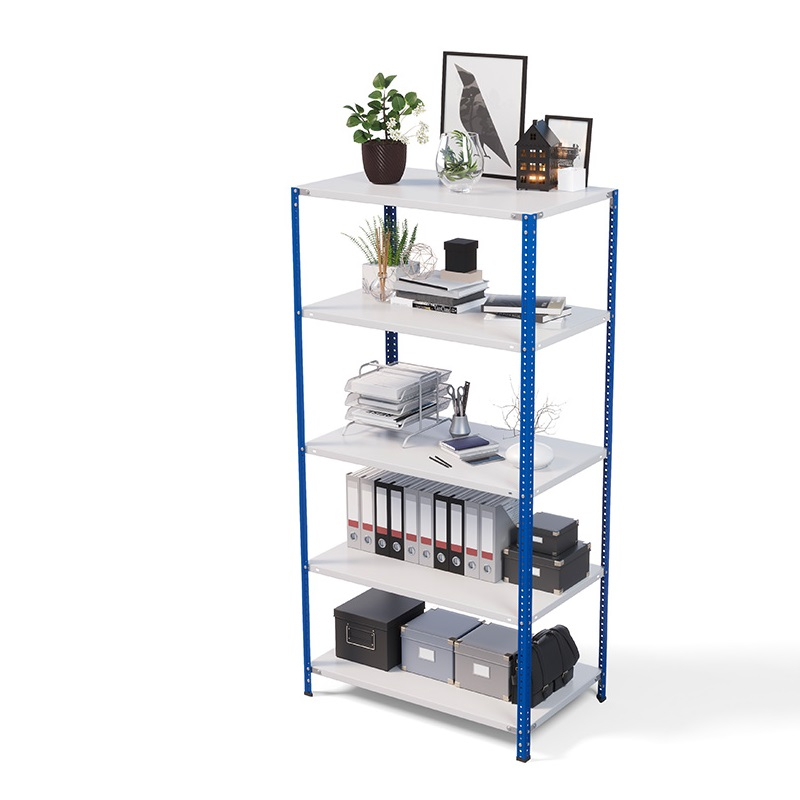 Стеллаж ТС Лайт 2200х1000х600, 5 полок, синие стойки Стеллаж ТС Лайт 2200х1000х600, 5 полок, синие стойки