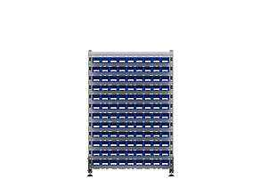 Стеллаж для пластиковых лотков SORTEX односторонний 1500x1000x450.01