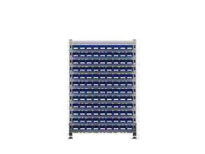 Стеллаж для пластиковых лотков SORTEX двухсторонний 1500x1000x800.01