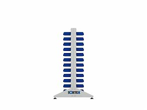 Стеллаж для пластиковых лотков SORTEX двухсторонний 1500x1000x800.01