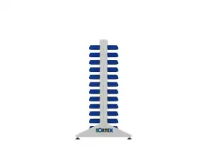 Стеллаж для пластиковых лотков SORTEX двухсторонний 1500x1000x800.01