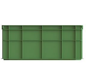 Ящик универсальный пищевой сплошной лёгкий 600х400х259 (12.435FL.61.PE.R)