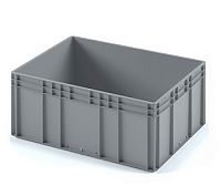 Пластиковый ящик 800х600х320 (ЕС-8632) с усиленным дном, закрытые ручки (12.314.92)