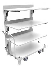 Тележка-стеллаж консольная одинарная, 4 уровня хранения Тележка-стеллаж консольная одинарная, 4 уровня хранения