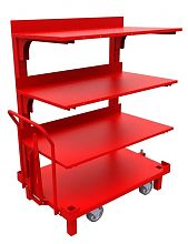 Тележка-стеллаж консольная одинарная, 4 уровня хранения Тележка-стеллаж консольная одинарная, 4 уровня хранения