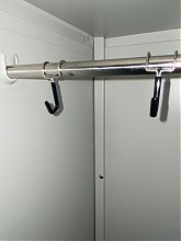 Шкаф металлический для одежды однодверный 1850х520х500мм (L-B1A-520)