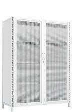 Стеллаж-шкаф СТ-600 с сетчатыми дверьми 2500х980х900 4 полки