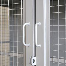 Стеллаж-шкаф СТ-600 с сетчатыми дверьми 2500х980х900 4 полки