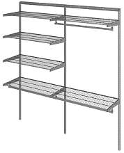 Гардеробная система Практик Home. Optima G180 графит