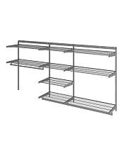 Гардеробная система Практик Home. Optima G240 графит