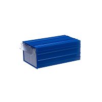 Пластиковый короб С-2-синий-прозрачный 232х140х100 мм