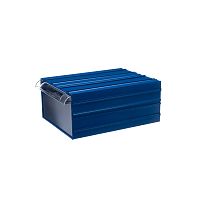 Пластиковый короб С-510-синий-прозрачный 260х364х150мм
