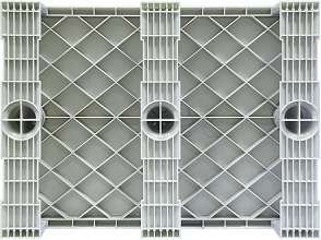 Паллет 800x600х150 сплошной, на 3-х полозьях (TR 680)