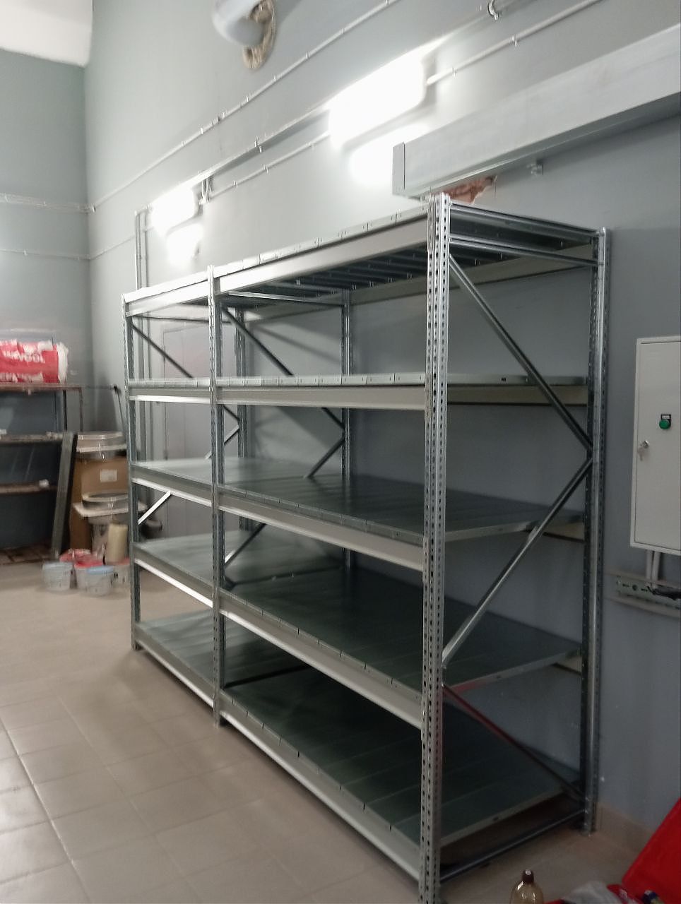 На объекте клиента установлены стеллажи серии MS Pro