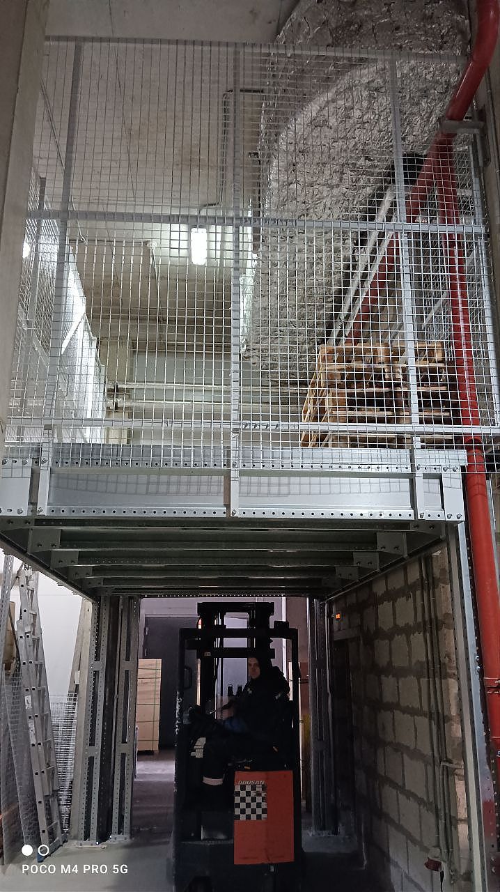 Увеличили складские мощности за счёт строительства мезонина