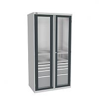Шкаф инструментальный ВС-055-02 с дверьми окнами