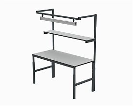 Рабочее место в комплектации 1200х700 мм 41.БК1 (RAL7035) + 41А.СВ-100