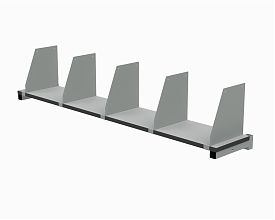 Разделители для верхней полки 400 мм (комплект 5 шт, RAL7012)