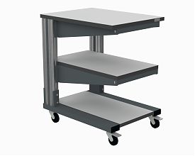 Стол подкатной Современный 690x460x840 мм ESD (RAL7012)