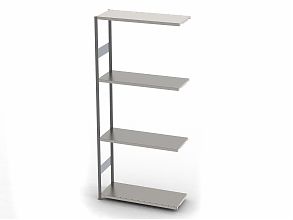 Стеллаж S90 2295х1000х400, 4 полки, доп. секция
