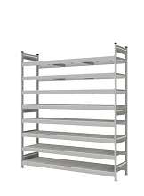 Стеллаж СТ-023 полочный 2500x2100x600 8 яруса цинк