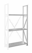 Стеллаж MS U 250x120x60/3 (Нагрузка на полку 180, перфорированная) ДС