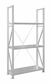 Стеллаж MS U 200x150x60/3 (Нагрузка на полку 150, перфорированная)