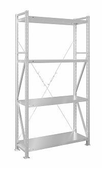 Стеллаж MS U 200x100x100/4 (Нагрузка на полку 300, сплошная)