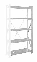 Стеллаж MS U 250x100x80/5 (Нагрузка на полку 200, перфорированная) ДС