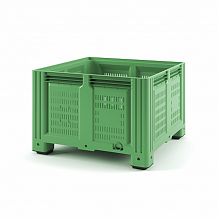 Пластиковый контейнер IBOX 1130x1130x760 (перфорированный, на ножках)